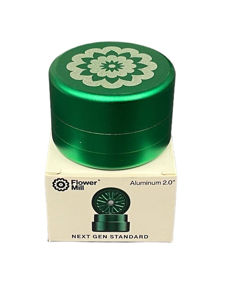 Flower Mill Mini Grinder Green - The Flowery NY