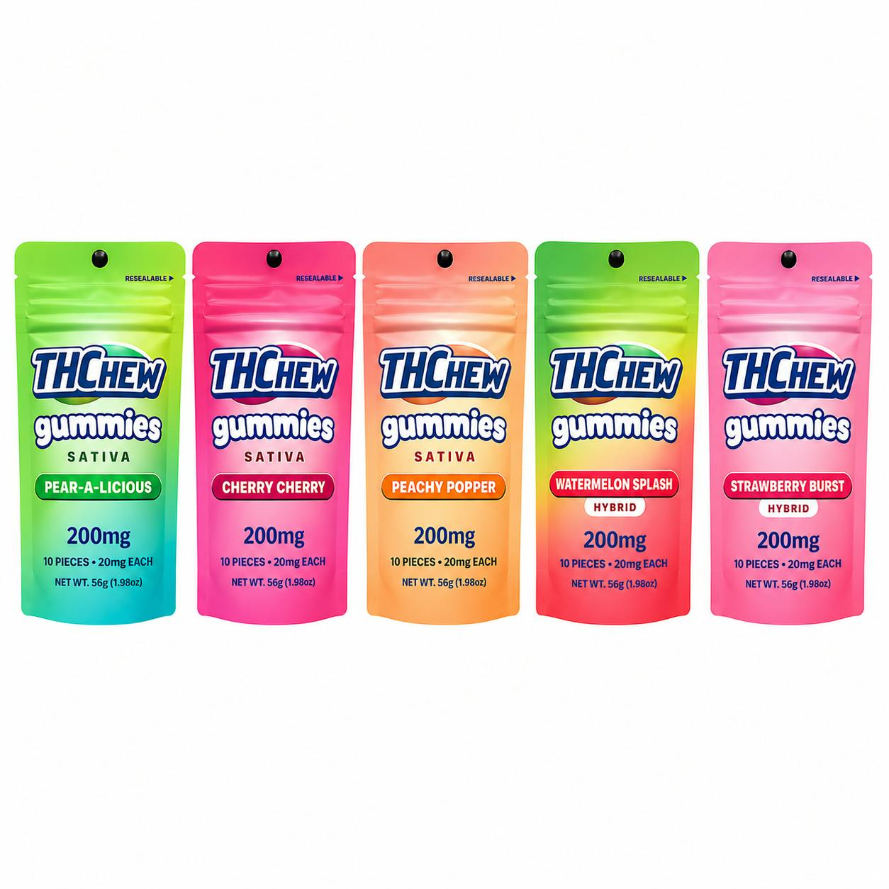 THChew - 200mg Gummies - Tropical Mango