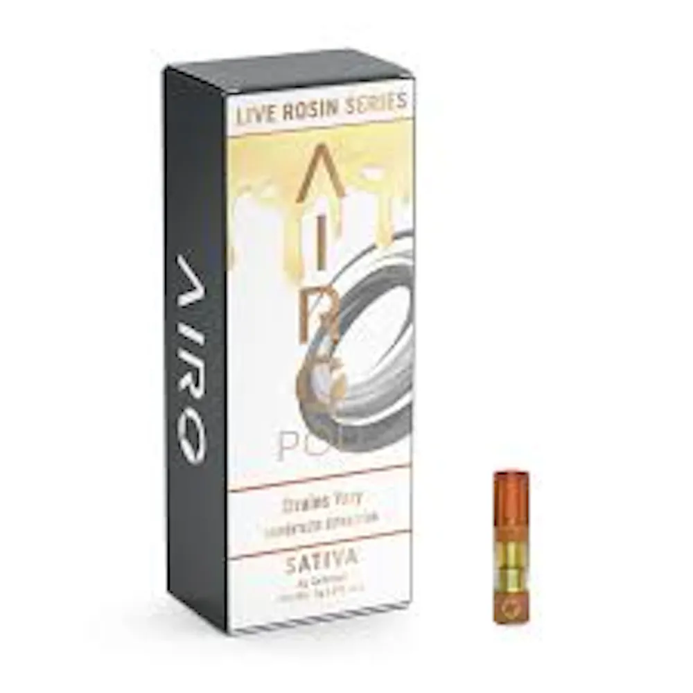 Product DF Airo .5g Live Rosin Cartridge - Tropicana Cherries (Sativa)