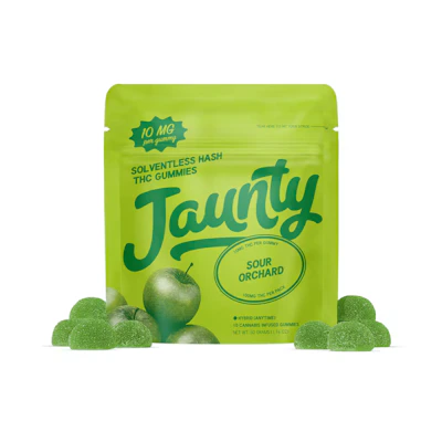 Jaunty - 100mg Rosin Gummies - Sour Orchard - EDIBLES by Jaunty at King of Budz