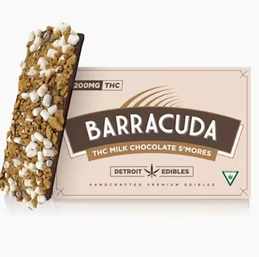 Detroit Edibles | 200mg Barracuda Bar | Milk Chocolate S'mores