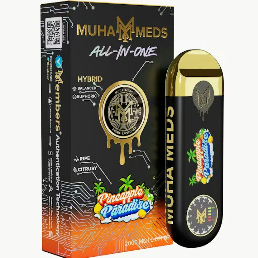 Muha Meds | 2G Disposable Vape | Pineapple Paradise