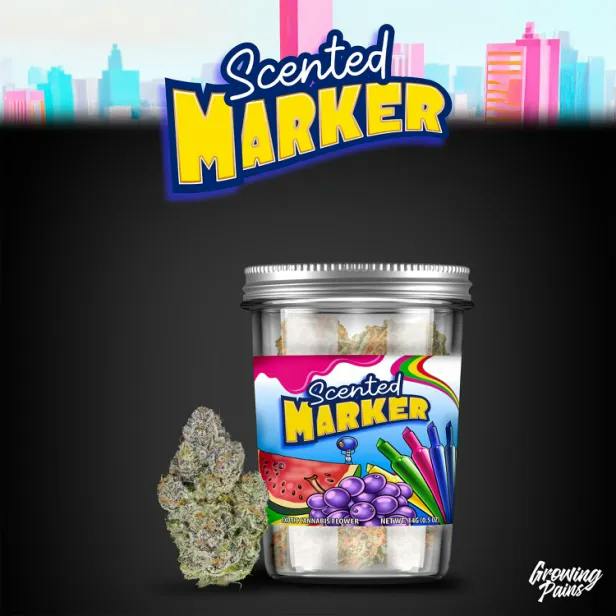 Growing Pains - 14g Prepack - Scented Marker