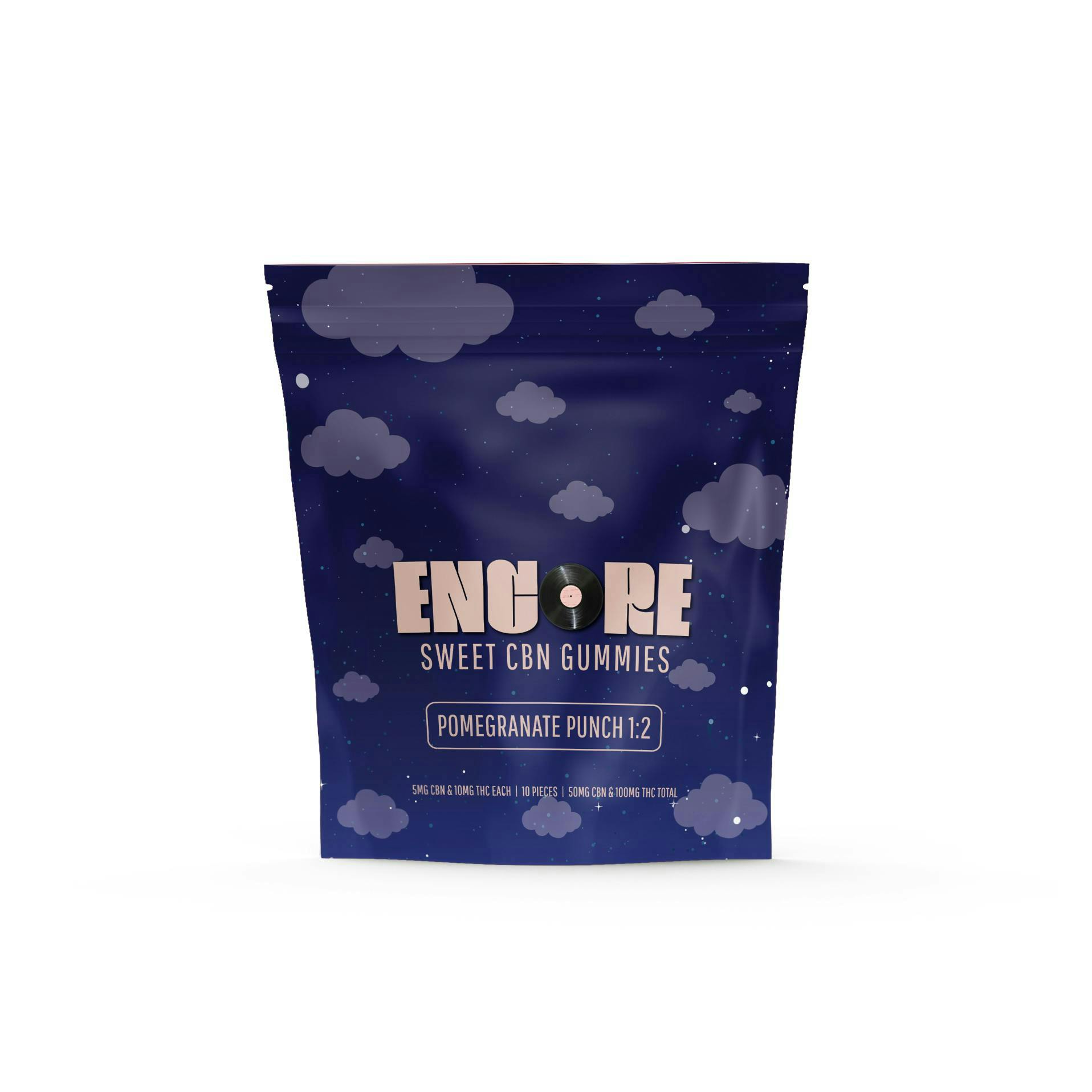 Encore | Pomegranate Punch | Soft Lozenges | 1:2 CBN:THC | 10 Pack 100mg-0