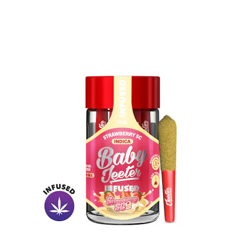 Strawberry Cough Baby Jeeter Infused Pre-Roll 5-pack | 2.5g-1