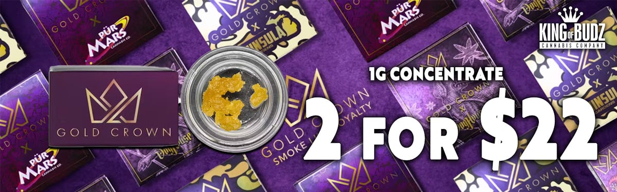 2 FOR $22 GOLD CROWN 1G LIVE RESIN
