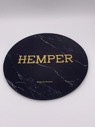 HEMPER 8" Shock Absorbent Glass Pad LUXE Black Marble