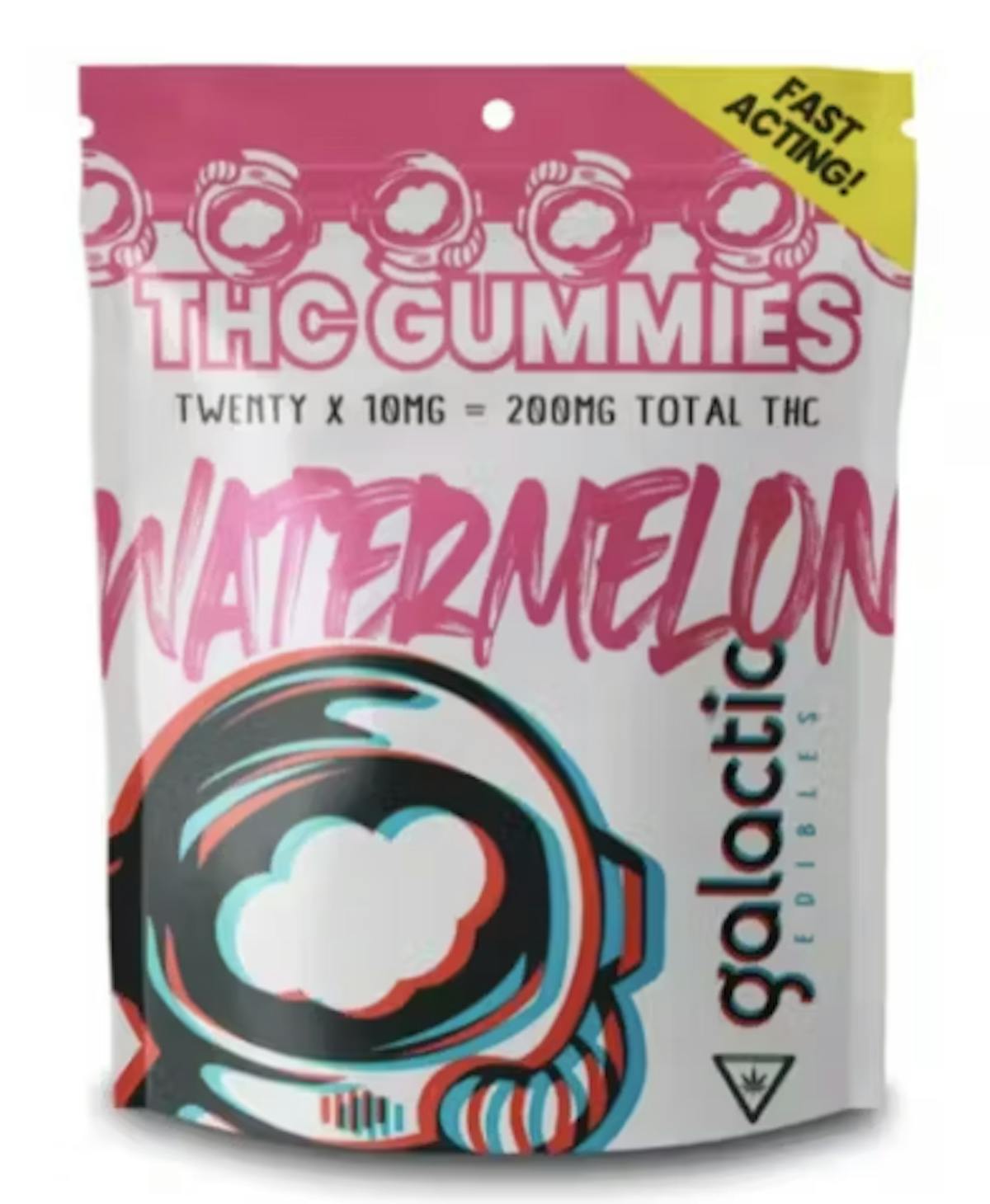 Photo of Galactic Watermelon Fast Acting Gummies 100mg 20pk