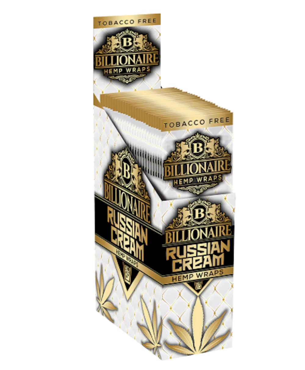 Product Billionaire - Russian Cream - Hemp Wrap - 2pk