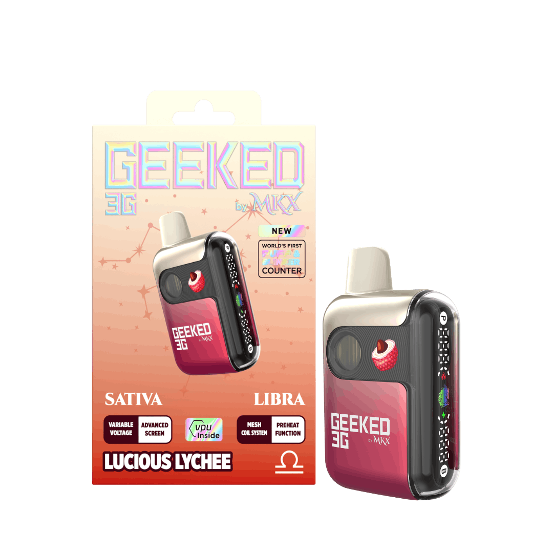 Geeked By MKX - 3g Disposable - Lucious Lychee - Sativa