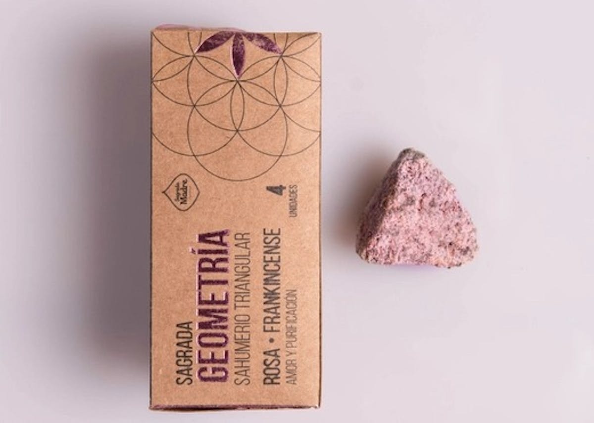 Image of Roses & Frankincense | Sacred Geometry Triangle Incense