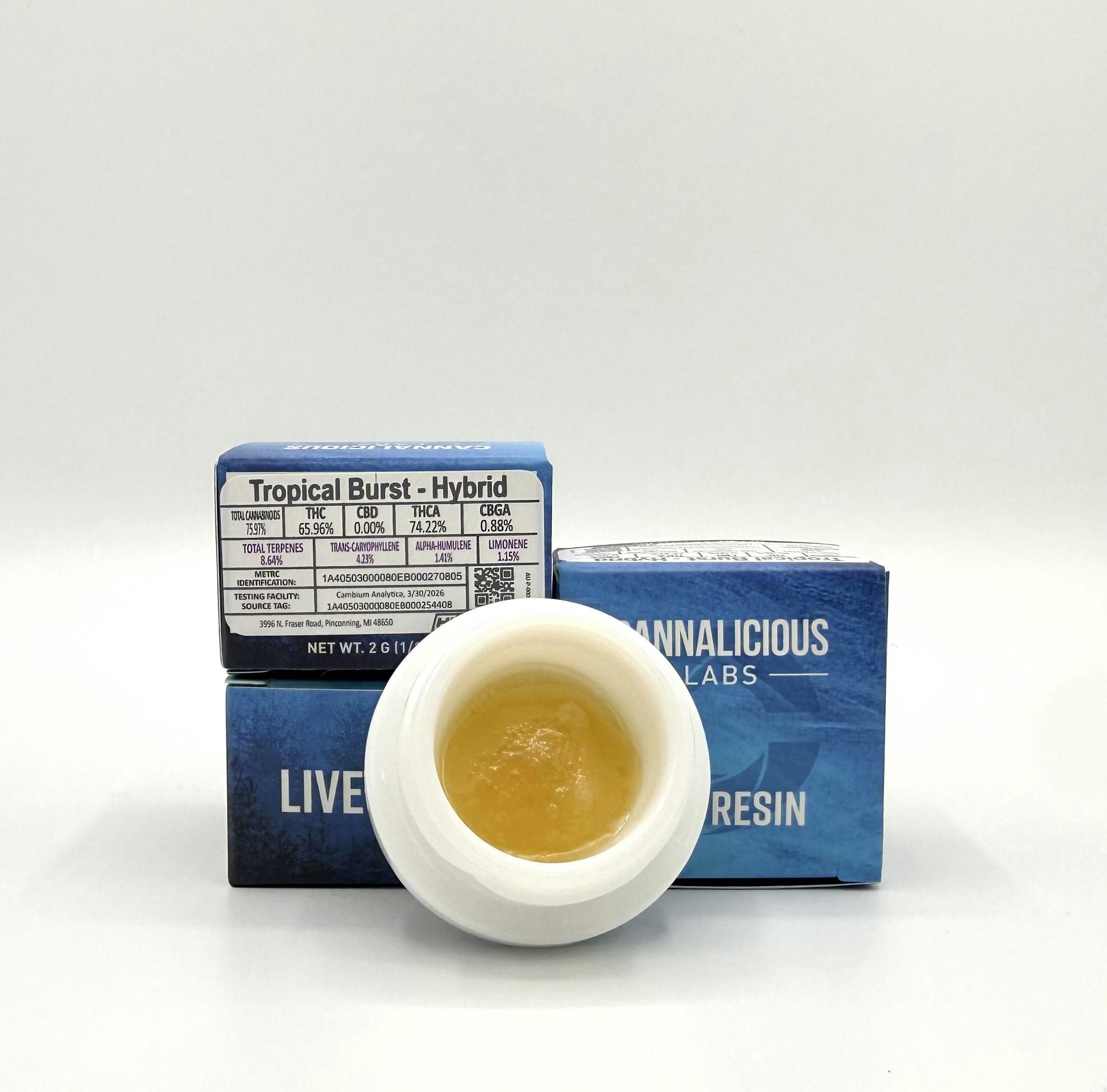 Cannalicious - 2g Live Resin - Tropical Burst