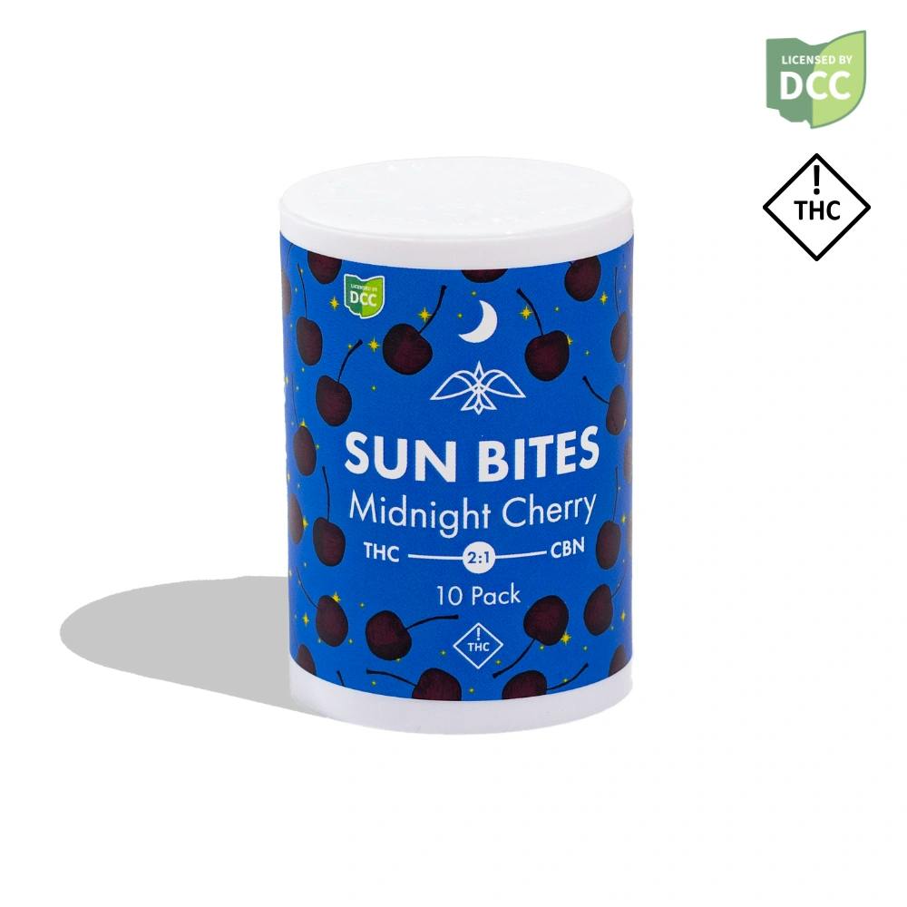Midnight Cherry Sun Bites 2:1 THC : CBN | 10pk | The Landing