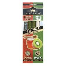 Product: King Palm | Honey & Kiwi | Dual Flavor Rolls | 2pack