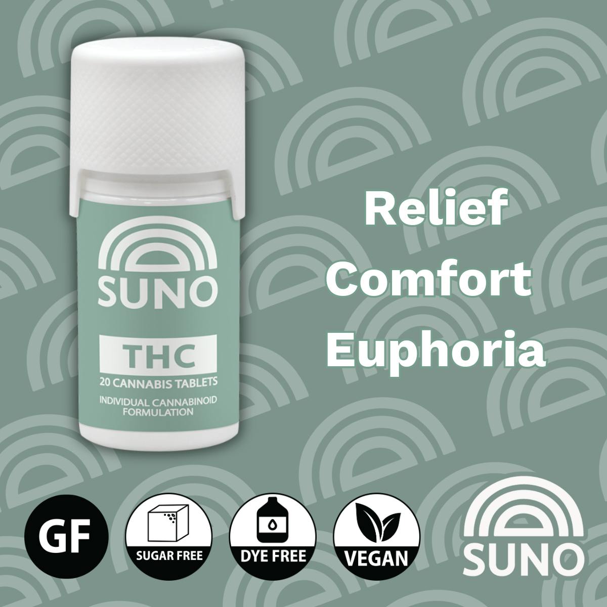 SUNO - 200mg Tablets - THC
