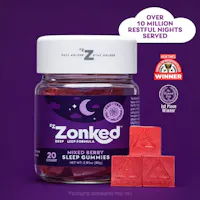 Product Zzzonked - Mixed Berry Sleep Gummies (100mg 20pk)