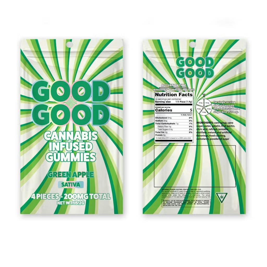 Good Good - 200mg Gummies - Green Apple
