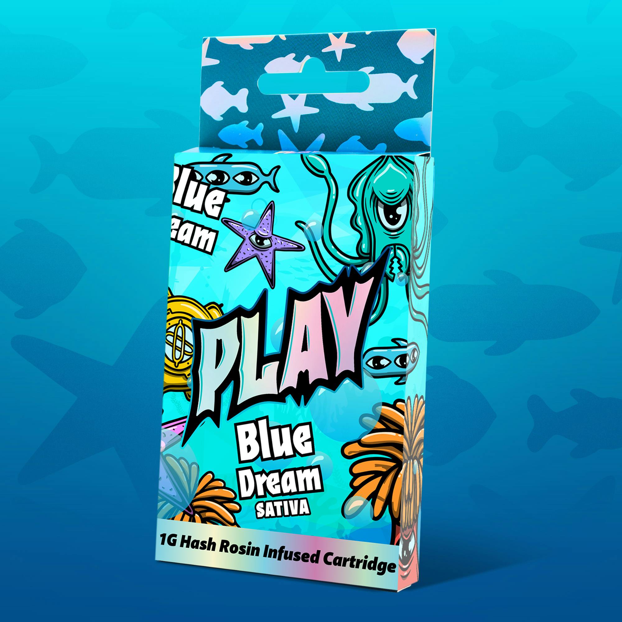 Product: Play | Blue Dream | 1g | Hash Rosin Cartridge