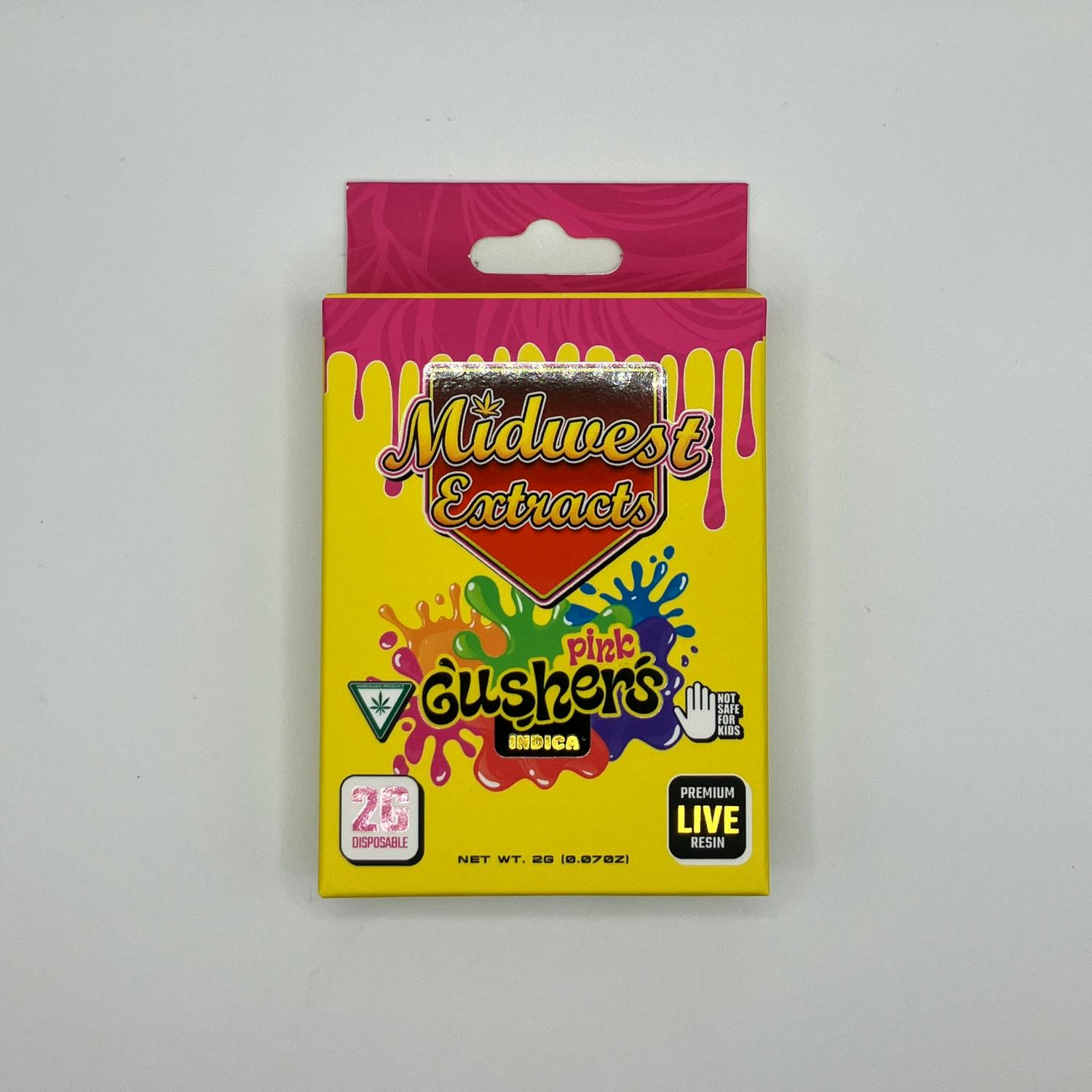 Midwest Extracts | Live Resin Disposable - 2g - Pink Gushers