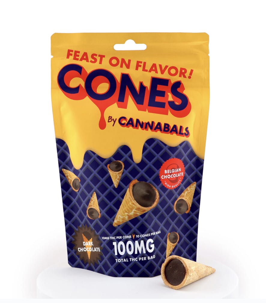 Cannabals | Dark Chocolate Ice Cream Cones | 100mg (Limited Drop)