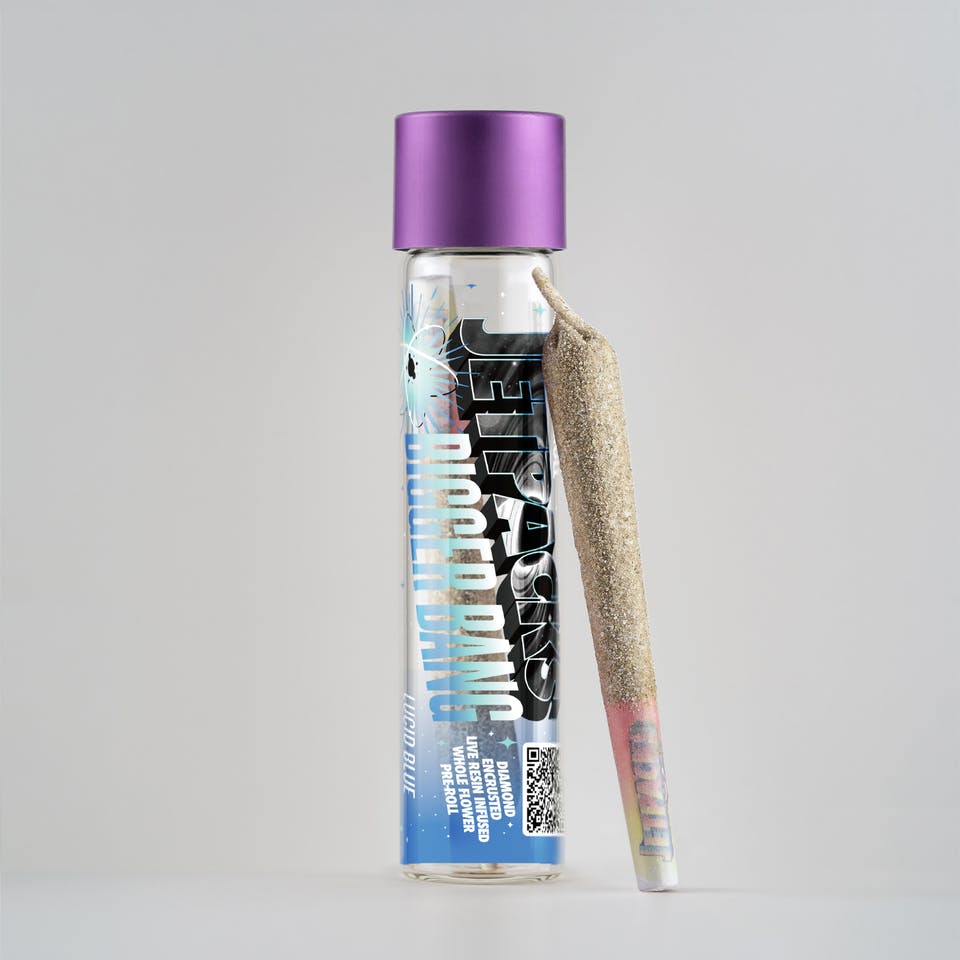 Jetpacks - 1g Live Resin & Diamond Infused Preroll - Lucid Blue