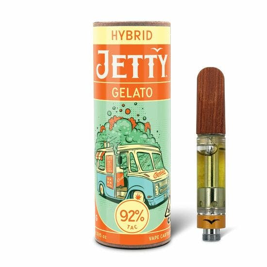 Jetty High THC Vape Cartridge 0.5g Gelato