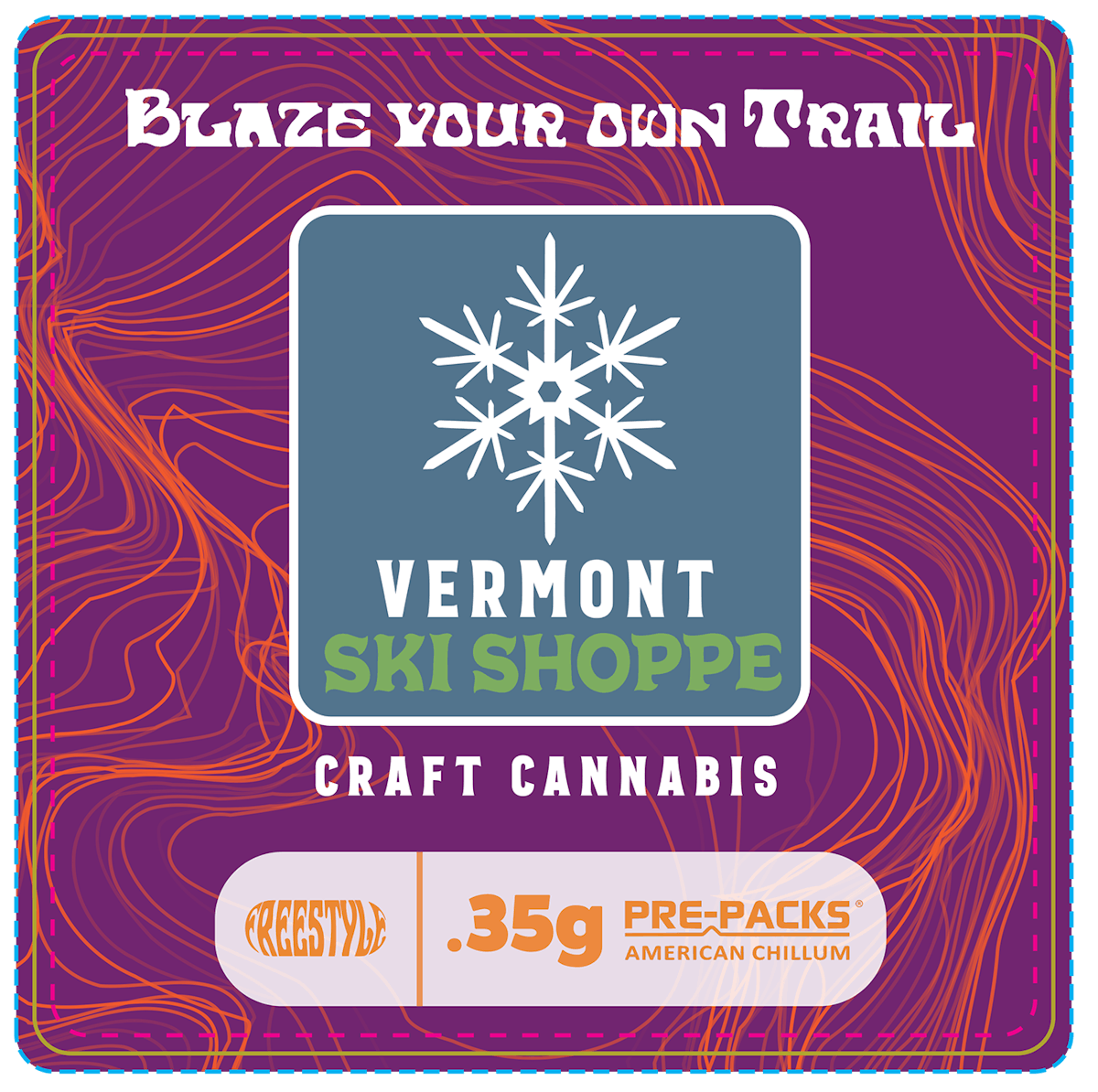 Photo of VT Ski Shoppe – Pre-Packs : Freestyle – .35g Pre-Pack Chillum