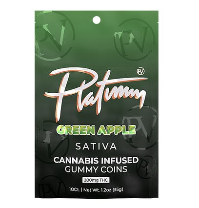 Product: Platinum Vape | Gummies - 200mg - Green Apple (Sativa)
