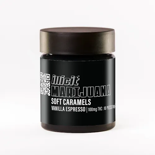 Vanilla Espresso Soft Caramels 100mg-active