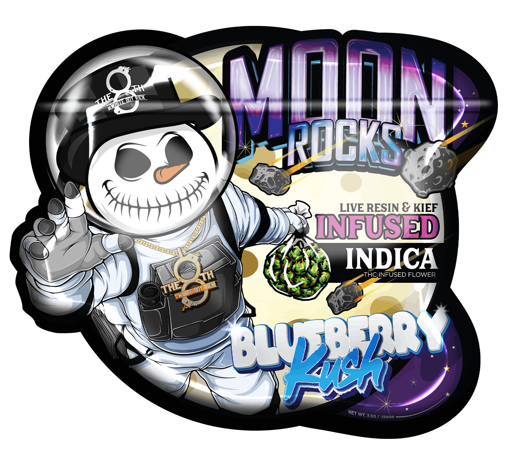 The 8th - 3.5g Moon Rock Prepack - Blueberry Kush