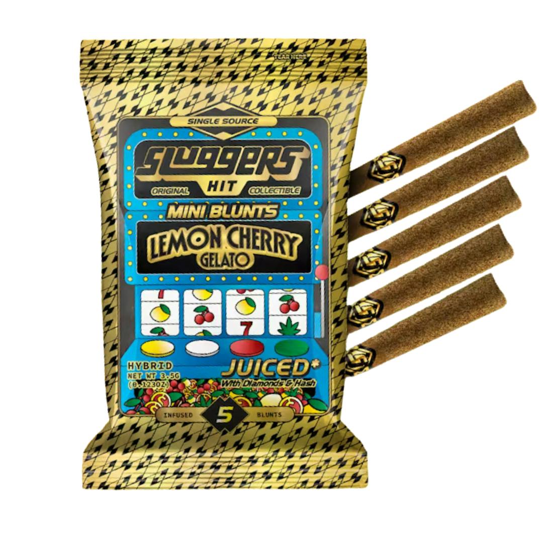 LEMON CHERRY GELATO DIAMOND & HASH INFUSED 5PK MINI BLUNTS