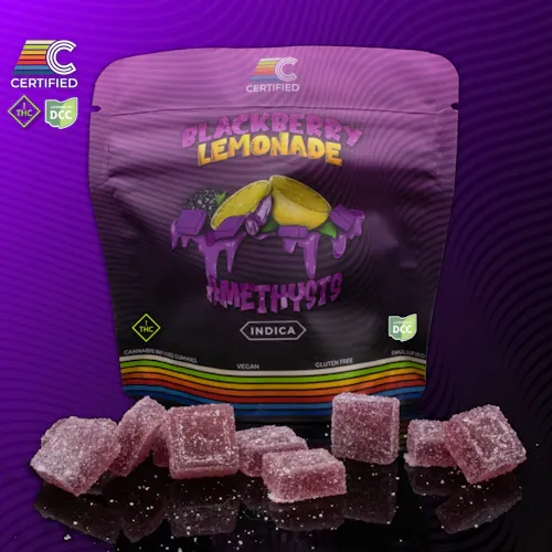 Certified: Blackberry Lemonade Amethysts – Gummies 10pk 93mg-active