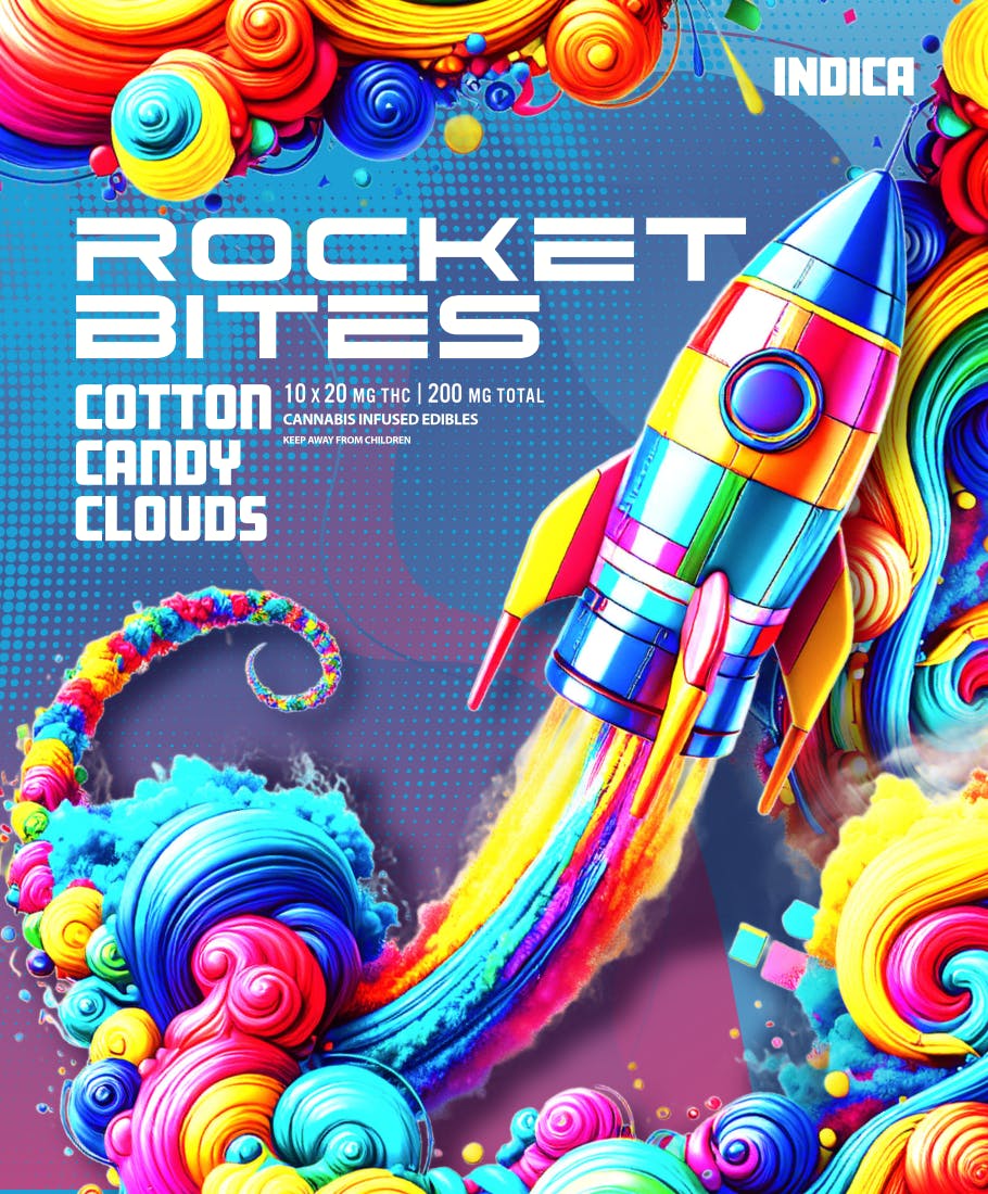 Product: Rocket Bites | Gummies - Cotton Candy Clouds - 200mg