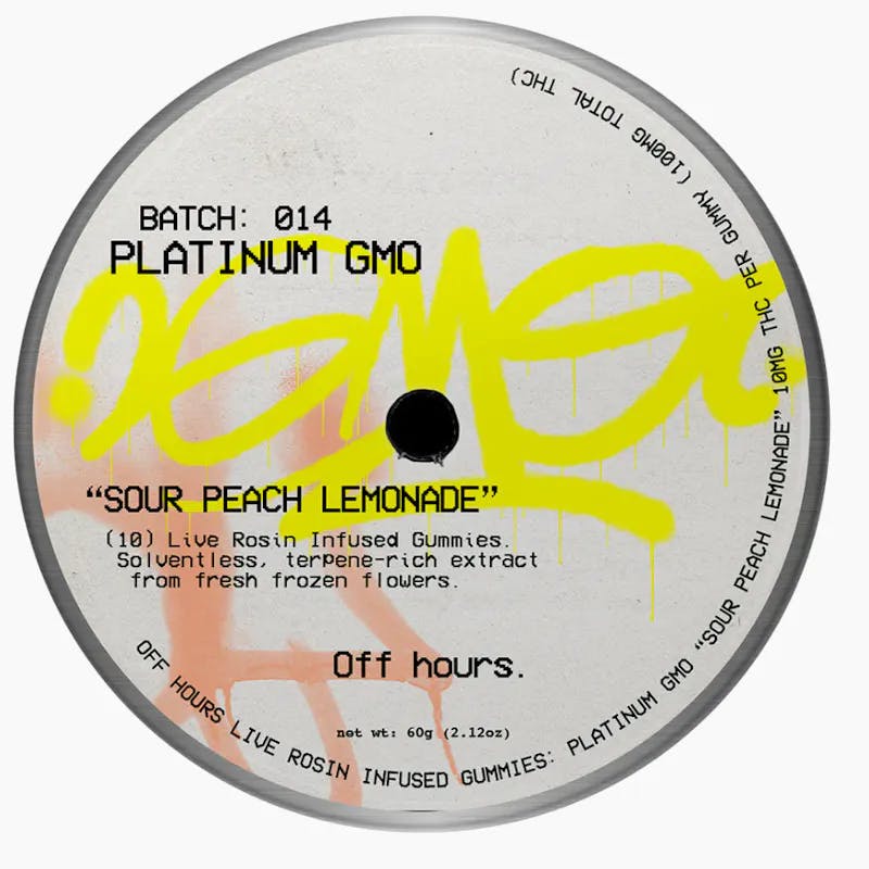 Off Hours | Platinum GMO | Live Rosin | 100mg | 10ct
