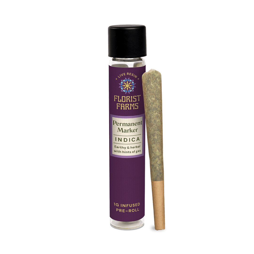 Permanent Marker | Live Resin Infused | 1 Gram Pre-Roll | Single by Florist Farms