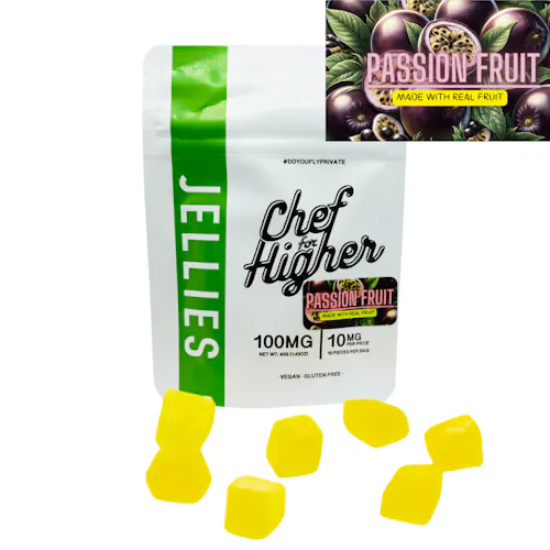 Chef For Higher – JELLIES 100 MG – PASSION FRUIT-active