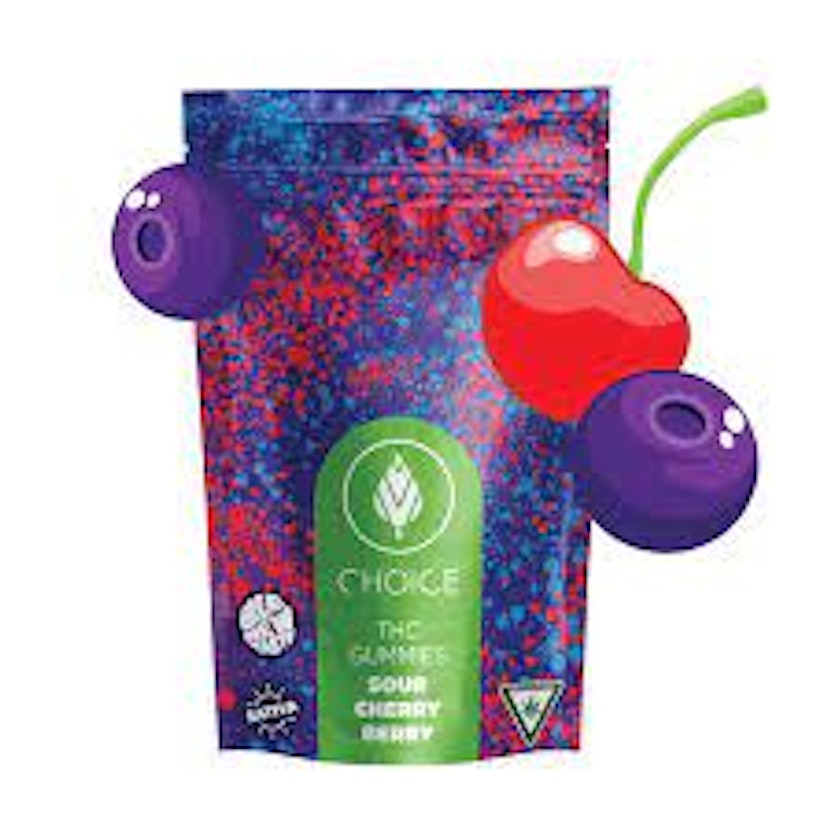 Choice Chews | 200mg Gummies | Super Sour Cherry Berry