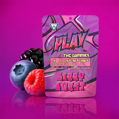 PLAY - 200mg High Dose Gummies - Berry Burst