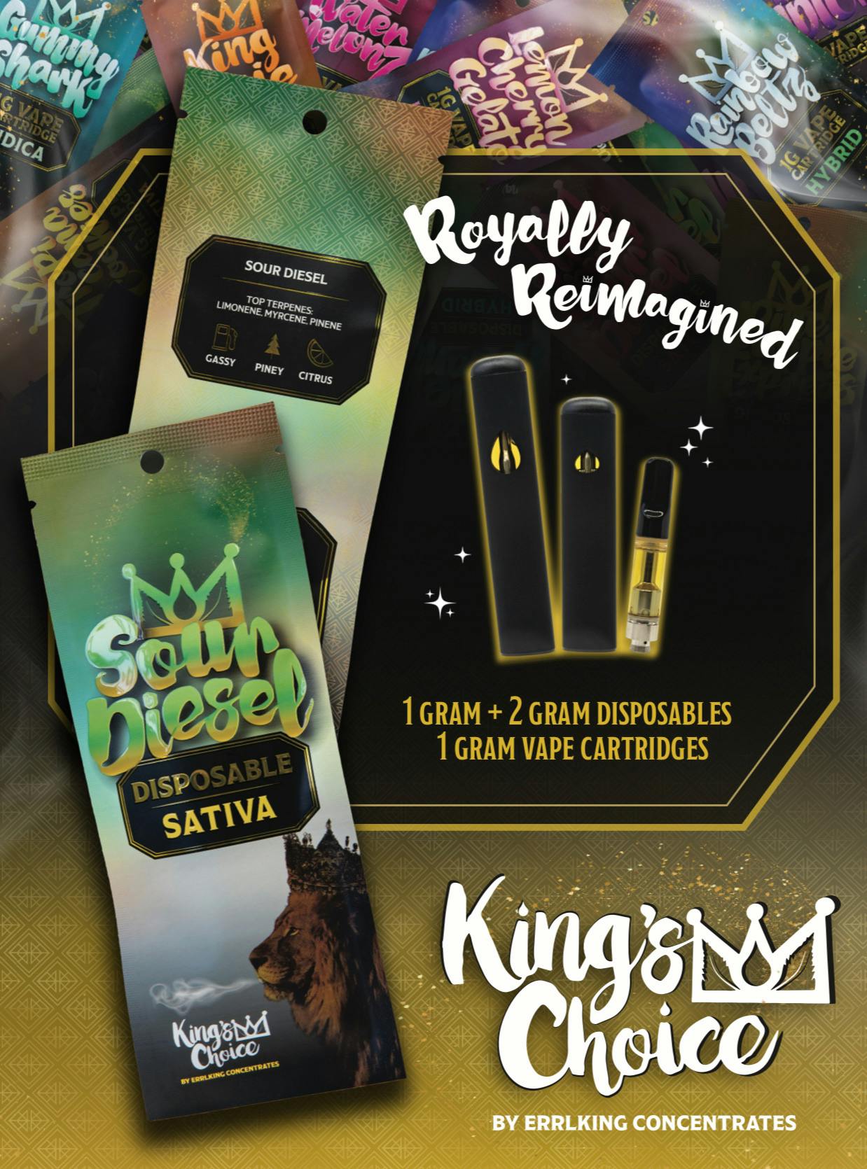 Kings Choice - 1g Cart - Gummy Shark