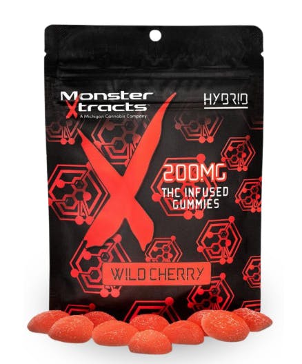 Product: Monster Xtracts | Gummies - 200mg - Wild Cherry