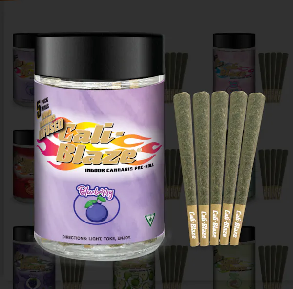 Blueberry | 3.5g | .7g x 5pk | Diamond Infused | Cali-Blaze