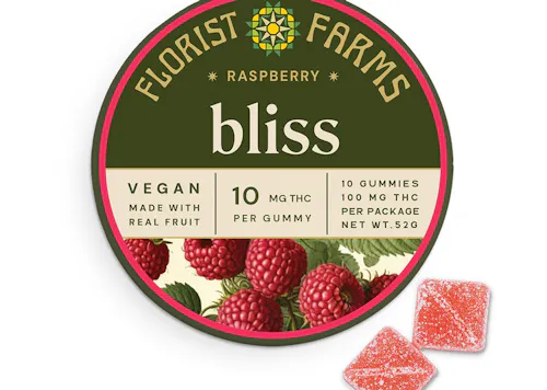 Florist Farms | Golden Raspberry | 10mg/Gummy | 10pk-2