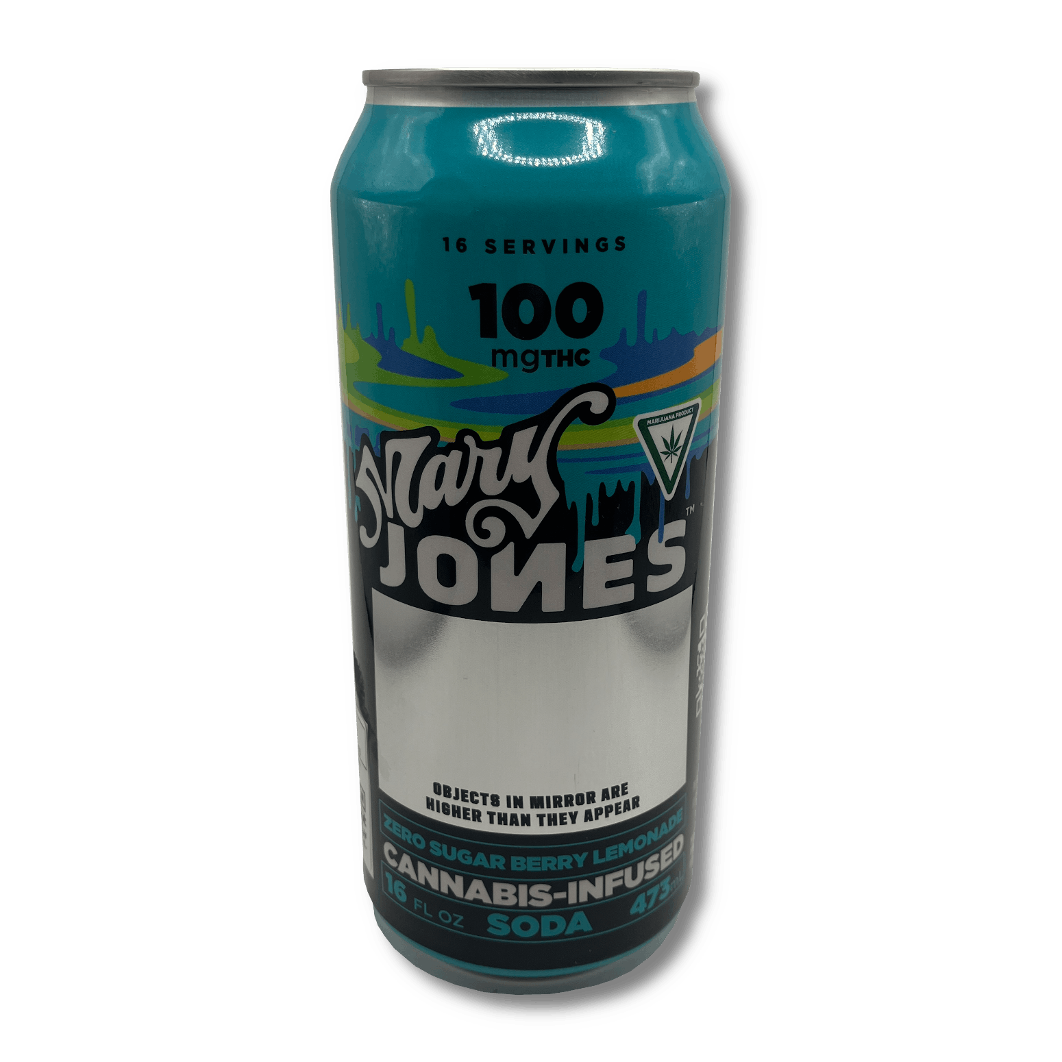 Product: Mary Jones | Zero Sugar Infused Soda (Single Can) - 100mg - Berry Lemonade