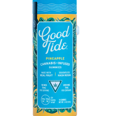 Good Tide - 200mg Hash Rosin Gummies - Pineapple (S)