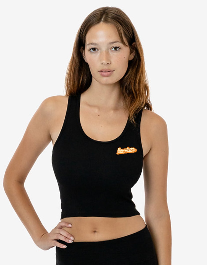 Bowdega Women Ribbed Tank Top Black - L