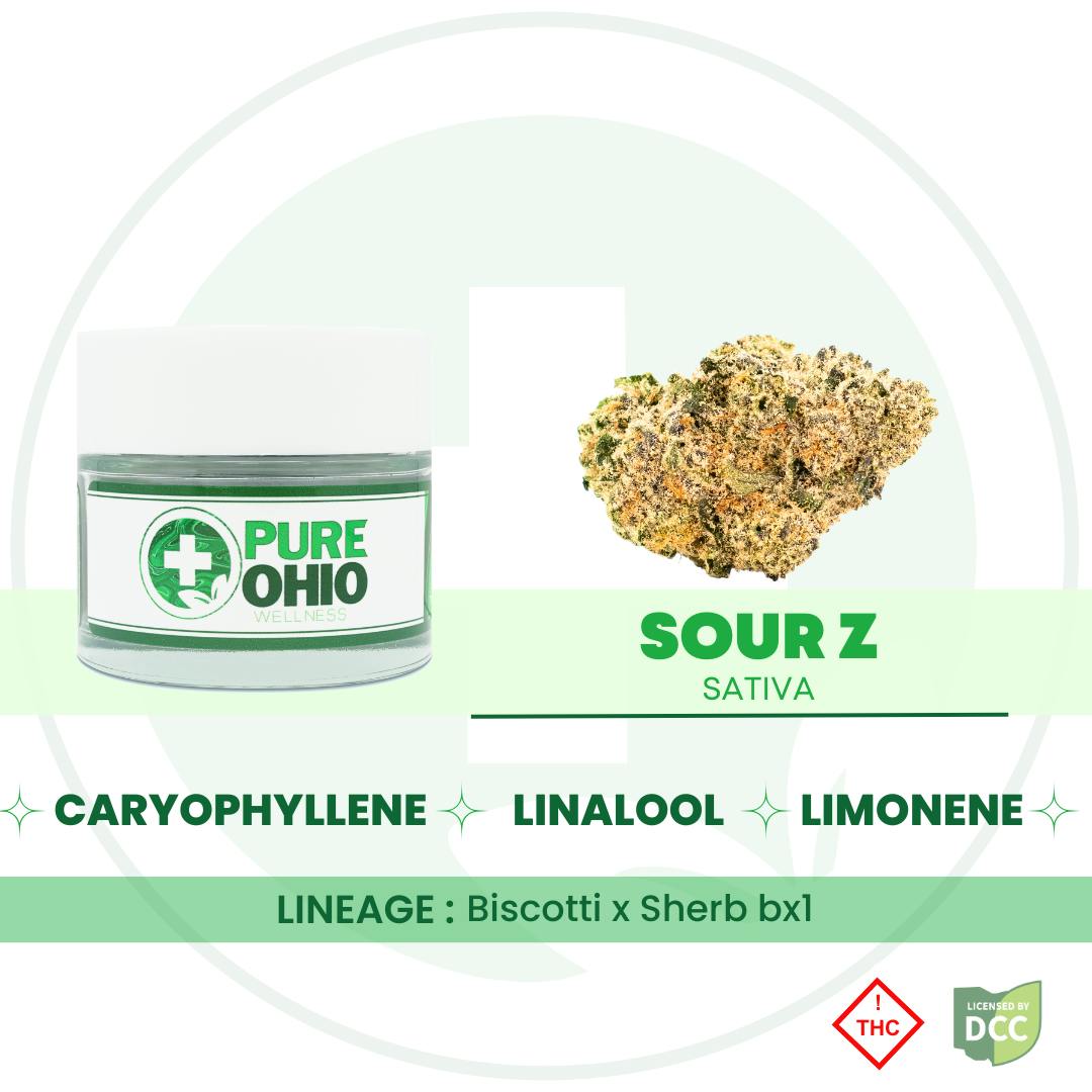 Sour Z 2.83g (Sativa) | Pure Ohio Wellness | Dublin - OCC