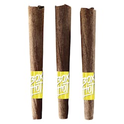 Infused Pre-Roll | BOXHOT STUBBIES - Tropicanna Banana Blunts - Sativa - 3x0.5g