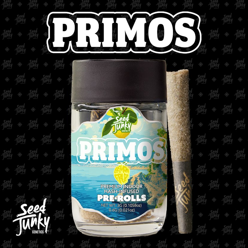 Seed Junky | .6g x 5 Infused Pre-roll Pack Primo | Lemon Fruz