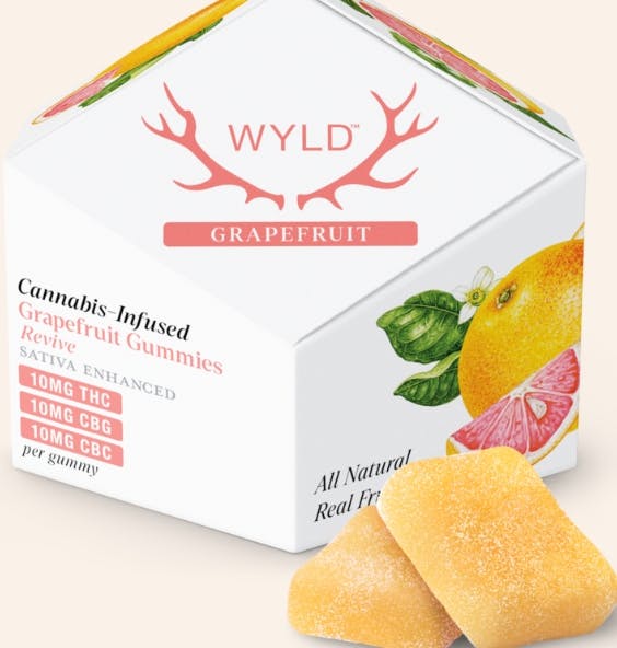 Wyld Gummies Revive | 1:1:1 THC/CBG/CBC 10 Pack | Grapefruit