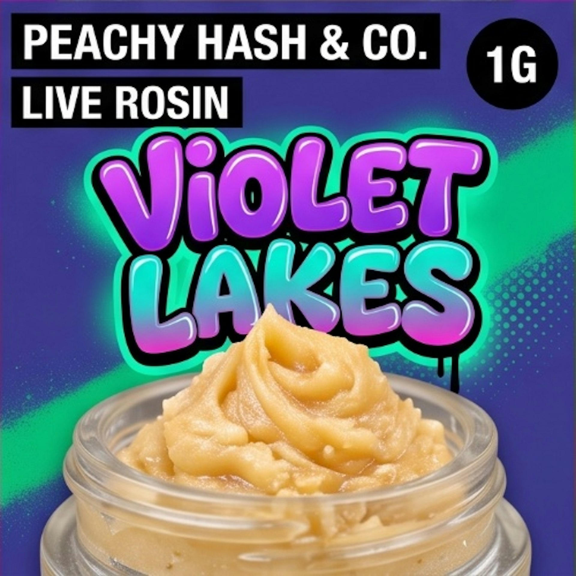 Peachy Hash & Co. - Violet Lakes Live Rosin